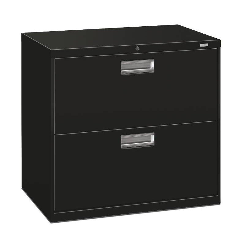 Brigade 600 Series 2-Drawer Lateral Filing Cabinet, Black