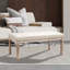 Polyester Blend Upholstered Bench