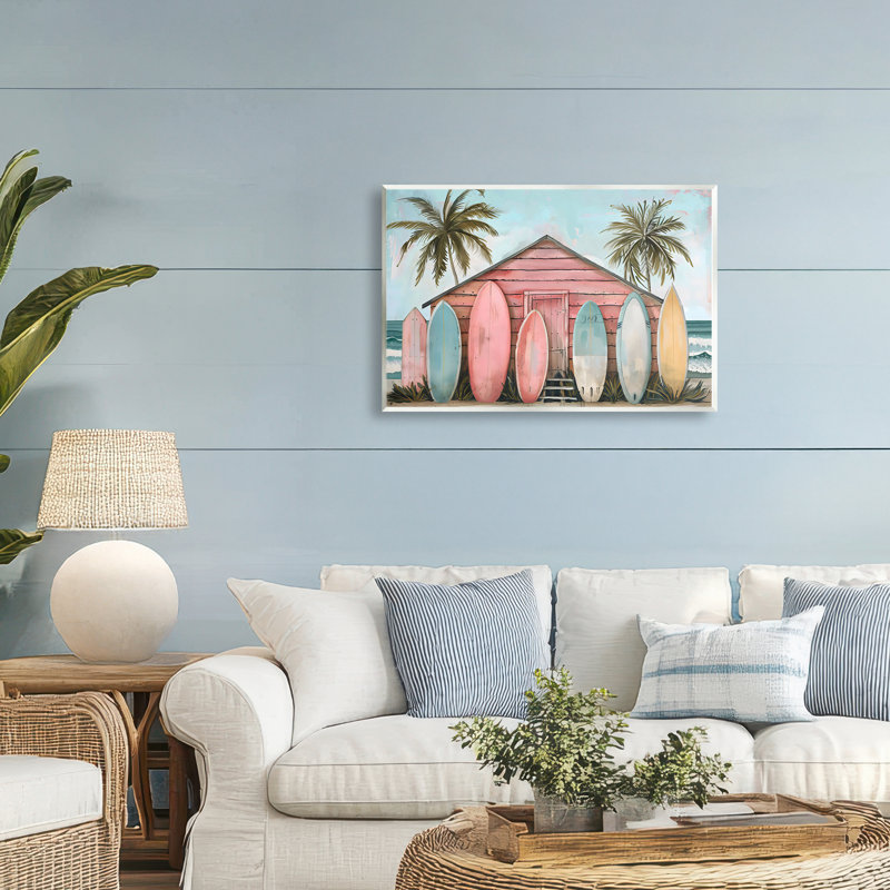 Plaque murale Pastel Boards Against Cabin, design par LSR Design Studio, H 13 po x l 19 po