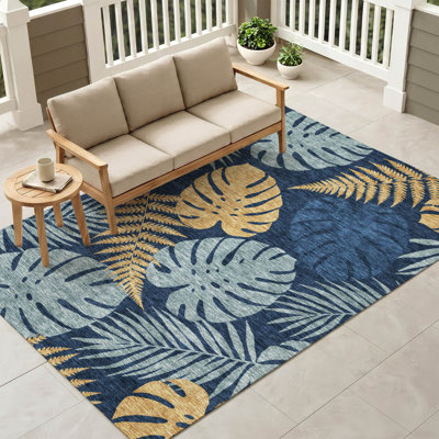 Tapis tropical Chantille ACN3009 lavable à la machine pour intérieur/extérieur