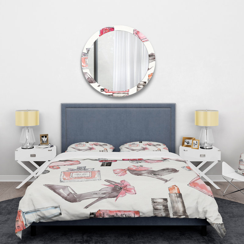 Ensemble de housse de couette teenage motif i accent i, Housse de couette très grand + 2 taies décoratives