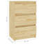 Goldmon 40cm W Solid Wood Bedside Table-655339015