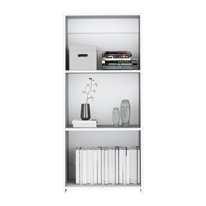 Bibliothèque échelle 47 "haute à trois niveaux - blanc