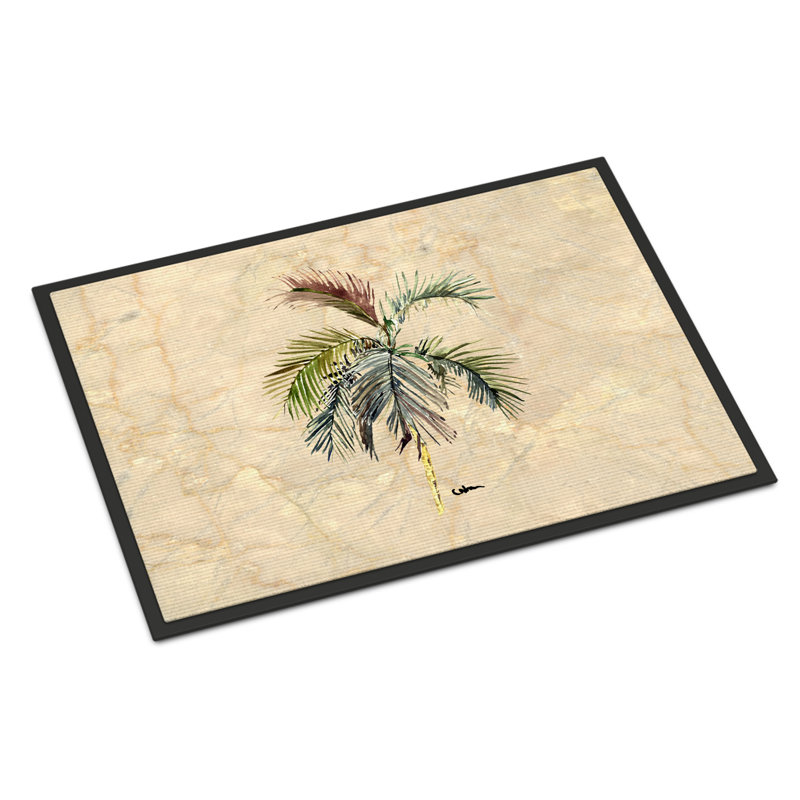 Tapis d'entrée antidérapant pour palmier anglais englund, Rectangle 2 pi x 3 pi