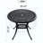 Cast Aluminum Patio Dining Table With Frame And Umbrella Hole