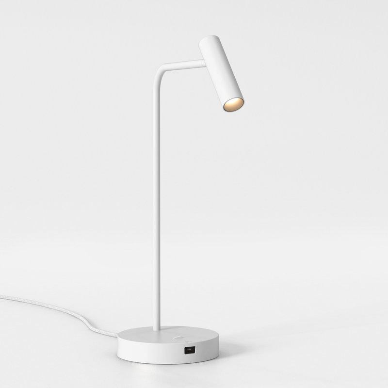 Enna Desk USB C, Matte White