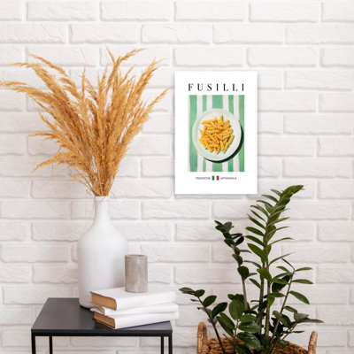 Fusilli italien, art mural traditionnel sur plaque