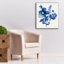 Art mural sur toile Epic Graffiti «Contemporary Blooms Blue 4 V2» par Shirley Novak-103919594