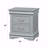 Platinum Finish Nightstand