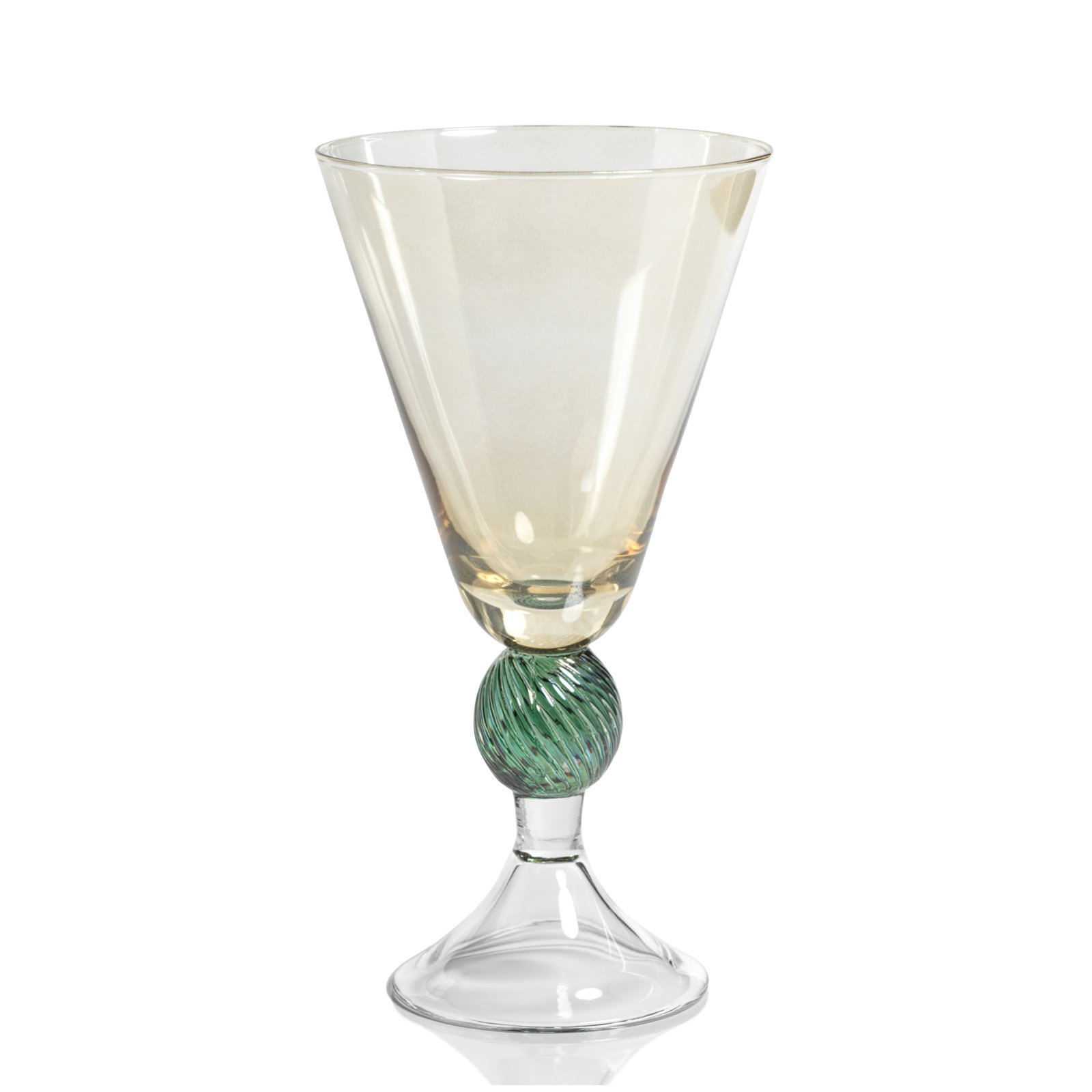 Colmar Wine Glass, Light Amber