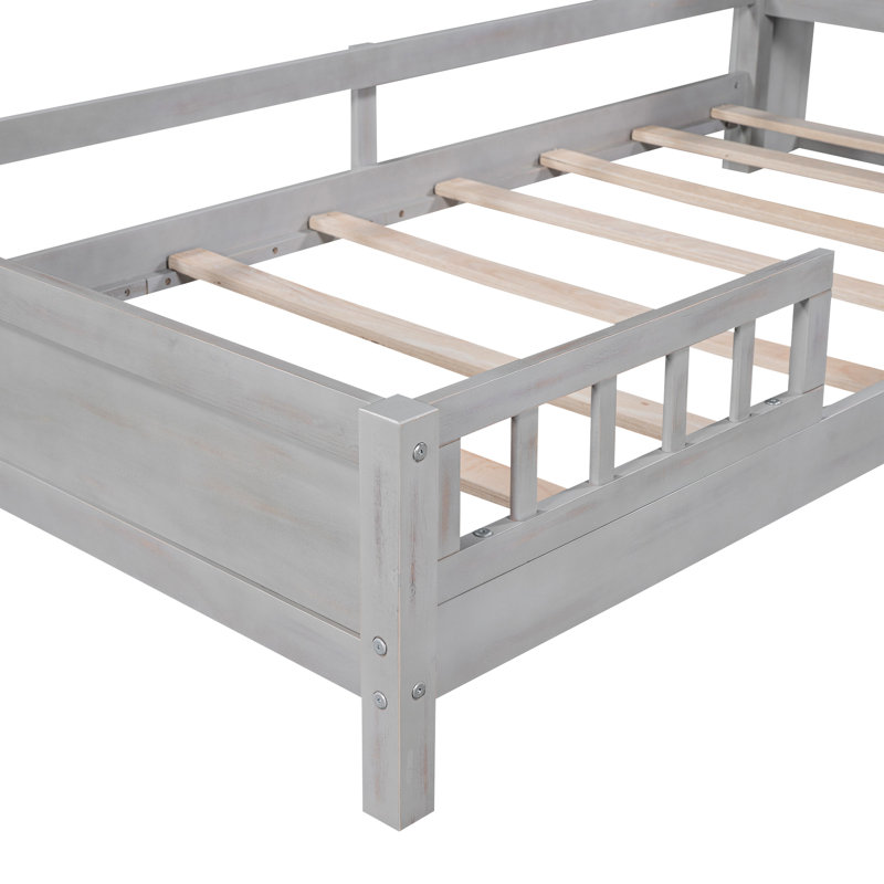 Lit plateforme simple Wood