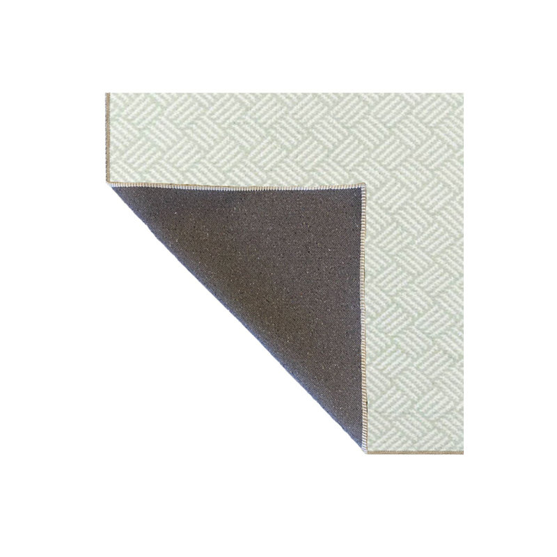 Tapis vert lavable à rayures géométriques vert, Sous-tapis rectangulaire de 3 pi 3 po x 4 pi 11 po