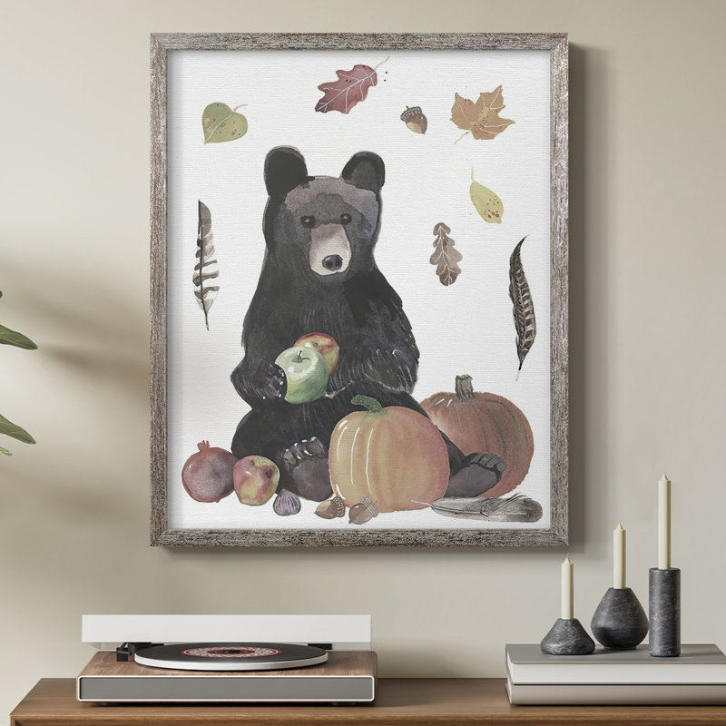 CuteAutumnForestI Framed Print - Solid Wood, 30" H x 24" W
