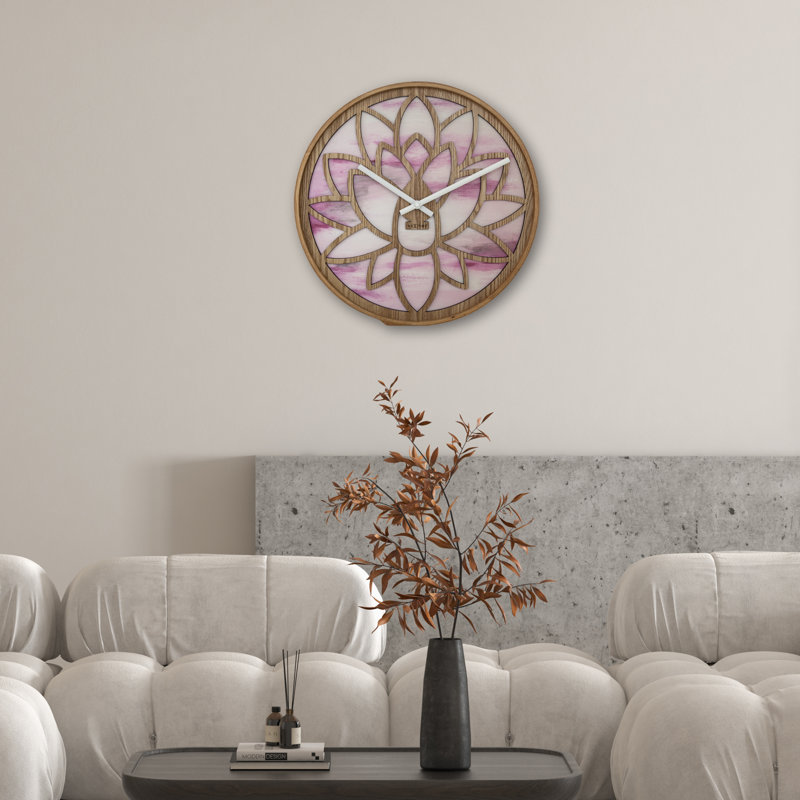 Peace & Calm Solid Wood Wall Clock