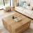 33.25" Square Coffee Table with 4 Drawers-724105190