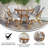 Rylan Indoor/Outdoor Commercial Bistro Set with Table and Four Chairs-247593850