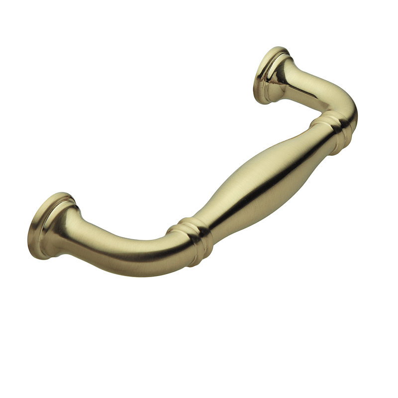 Paris 4" Center to Center Satin Brass Bar Drawer Pull, 4", Satin Brass