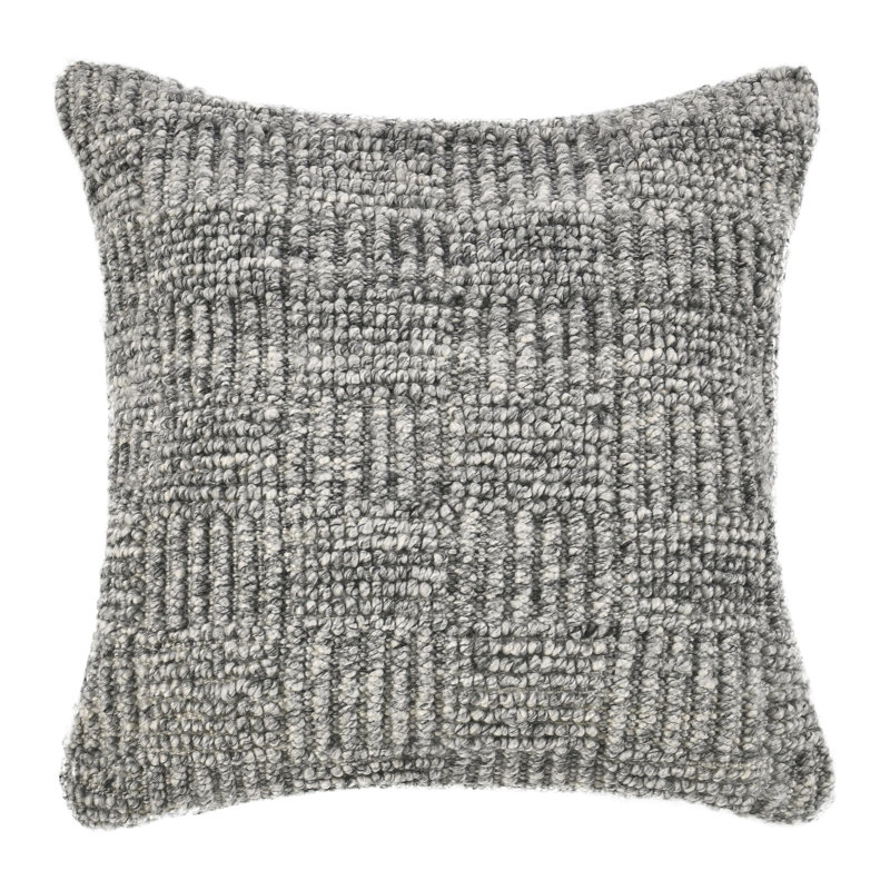 Coussin Vico, Gris, 22 po x 22 po, Carré