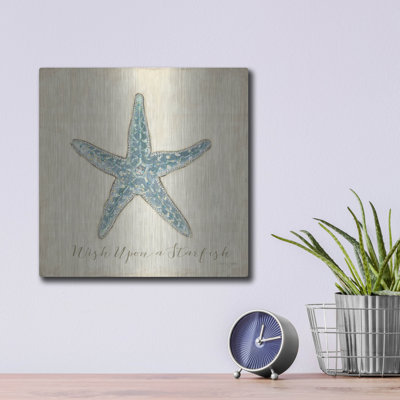 'Beach Treasures 2 Christmas' by Emily Adams Metal Wall Art