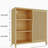 Large capacity single door storage cabinet with shelves in living rooms, bathrooms