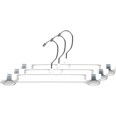Bruce Plastic Non-Slip Hangers with Clips for Dress/Shirt/Sweater