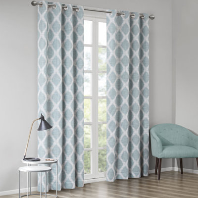 Printed Ikat Blackout Curtain Panel – Textured, Energy Efficient, Noise Buffering