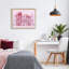 Cadre flottant rose pastel pour amoureux des livres, design par Nina Jacobs-713528082-713528085