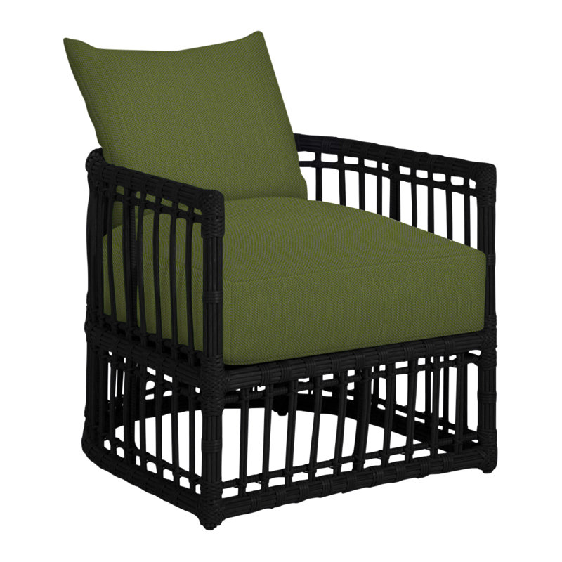Fauteuil demi-tonneau Newport N-Dura, Pas de soudure, Forêt de lin, Onyx