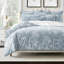 Ensemble d'édredon en coton bleu Elwood-109897359