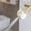 Système de douche mural à 3 fonctions avec pomme de douche carrée, douchette réglable et douchette, or brossé-121925717