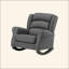 Chaise berçante en tissu