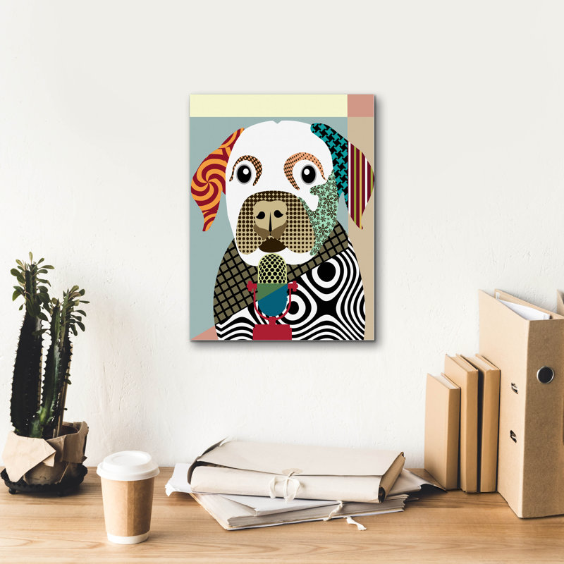 «Labrador Retriever» par Lanre Adefioyue, H 16 po x l 12 po x P 0,75 po