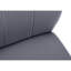 2 chaises de salle à manger, housse en similicuir gris, base en métal noir pour la cuisine et la zone 2, revêtement texturé, support stable