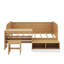 Lit de jour simple avec tablettes et bureau-1262094678