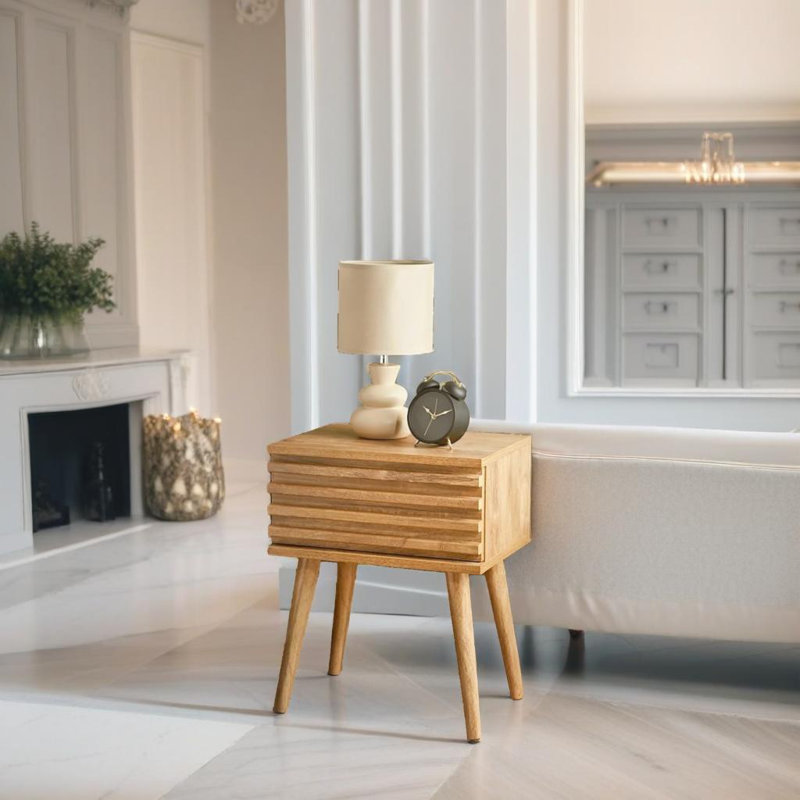Solid Wood End Table
