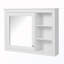 Armoire de rangement murale avec miroir et tablette réglable