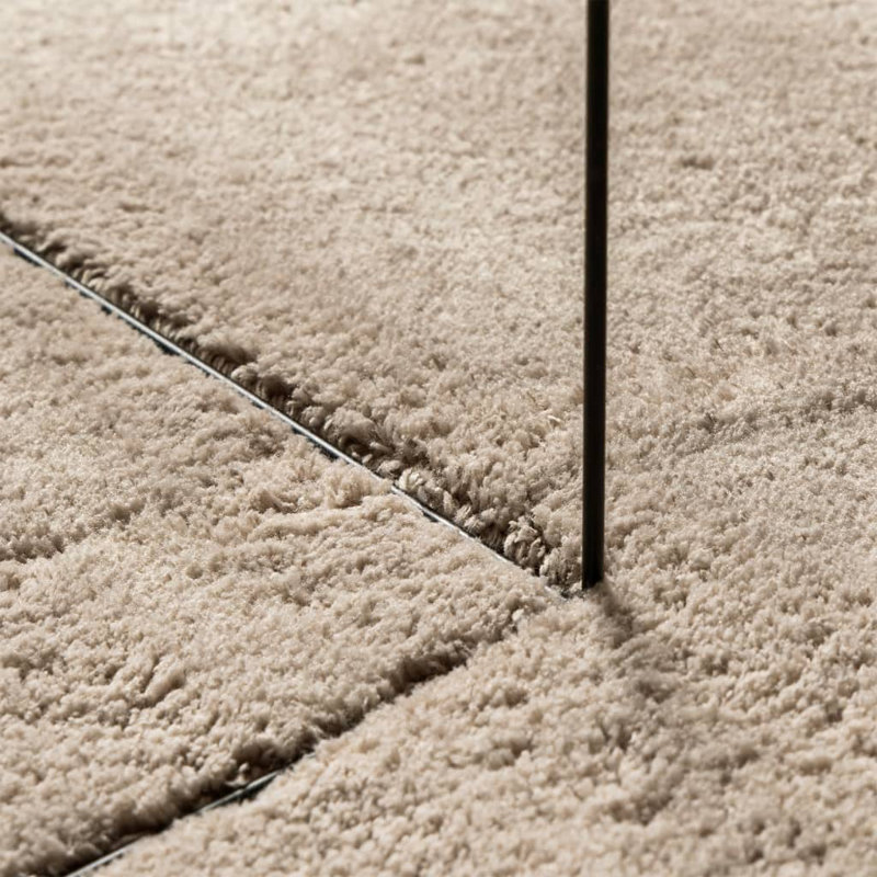 Rug "HUARTE" Short Pile Soft and Washable Sand, Square 160cm