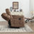 Natane 63.8" Wide Contemporary Super Soft Microfiber Manual Reclining Loveseat Sofa with Pillow Top Arms-120234878
