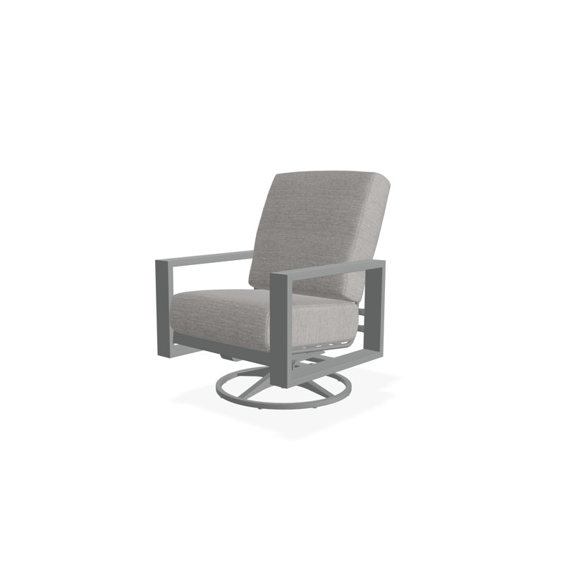 Larssen Deep Seating Cushion Swivel Rocker, Graphite, Rain Graystone