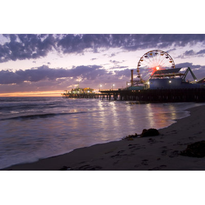 Santa Monica Pier by Dpruter - Wrapped Canvas Print