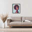 Cadre flottant bleu Maya Portrait, design par Sierra Siler-1034967275-1034967272