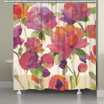 Rideau de douche simple jardin plaisir Glendale