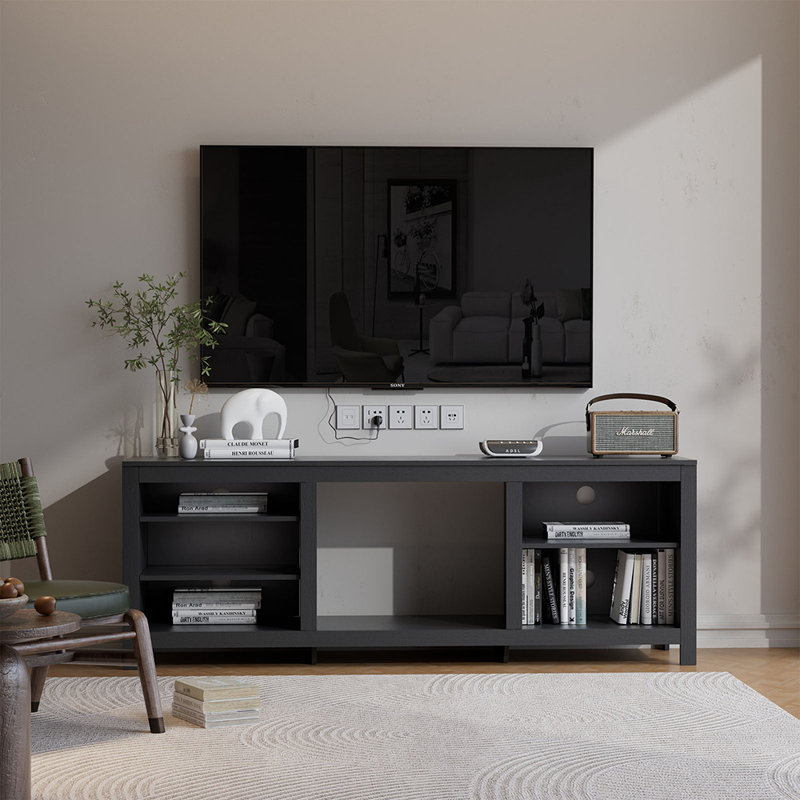 Symple Stuff 178cm W Black Electric Fireplace