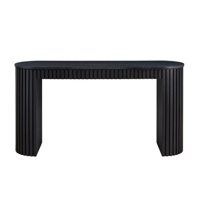 Console ovale avec un tiroir