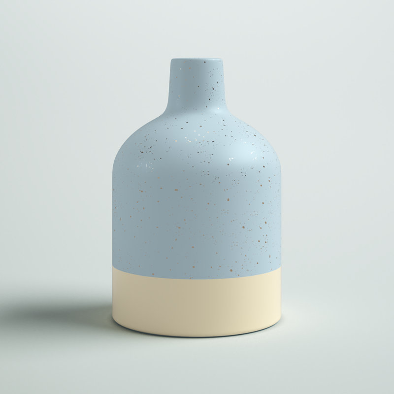 Bouteilles décoratives en céramique Kanedra, H 7 po x l 5 po x P 5 po, Sauge