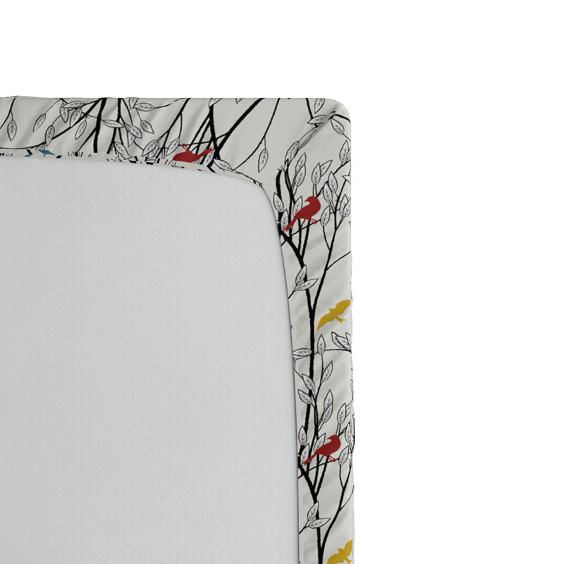 Microfiber Floral Fitted Sheet, Queen Fitted Sheet