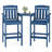 Durable Tall Adirondack Chairs Set, Hdpe Wood-grain Bar Stools For Patio