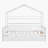 Cincinnatus Wooden House Bed with Trundle and Shelf-659941601-659941600