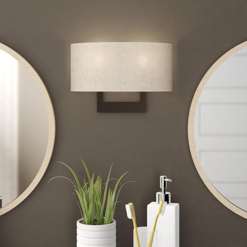 Plafonnier encastré Matiana, H 9,5 po x l 14 po x P 3,95 po, Bronze