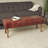 Genuine Leather Upholstered Bench